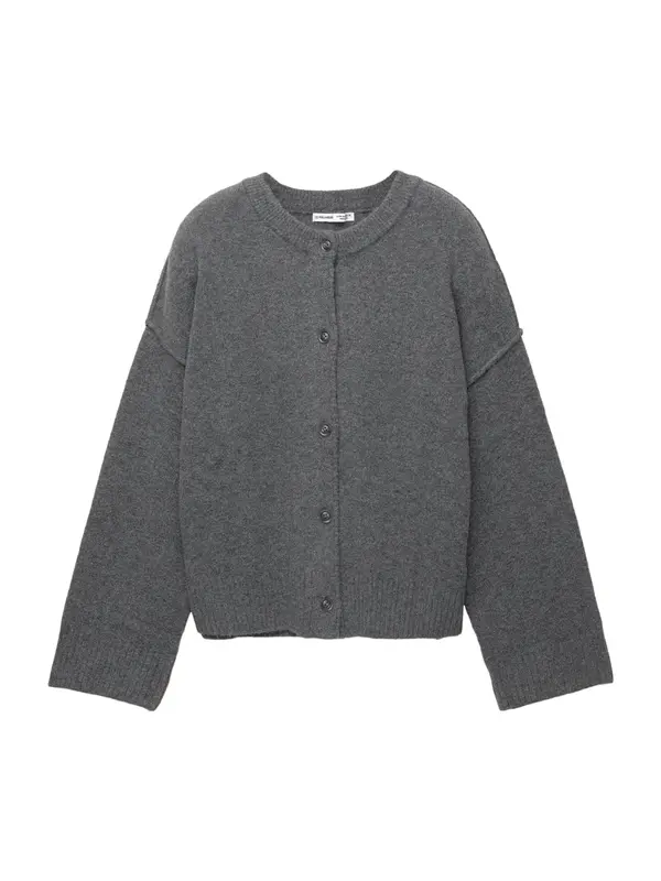 Pull&Bear Pull&Bear Pletena jopa  siva