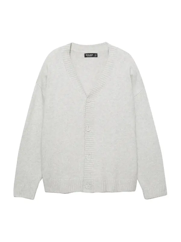 Pull&Bear Pull&Bear Pletena jopa  svetlo siva