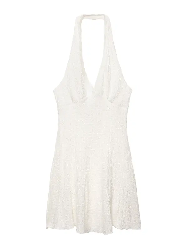 Pull&Bear Pull&Bear Poletna obleka  bela
