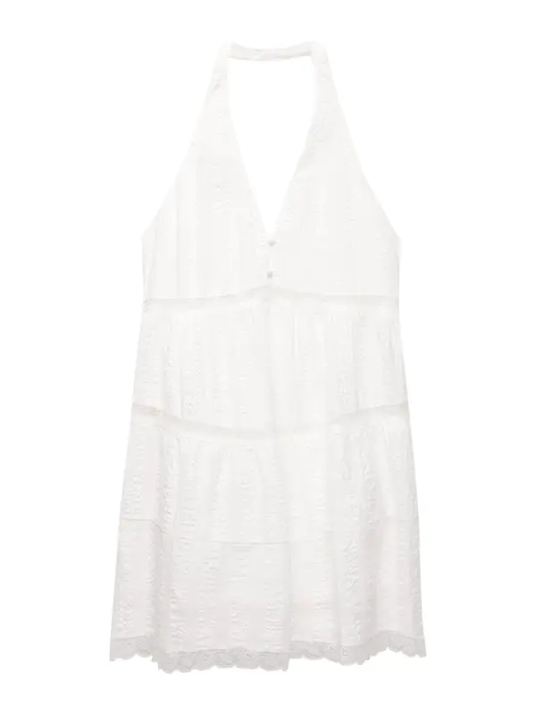 Pull&Bear Pull&Bear Poletna obleka  bela