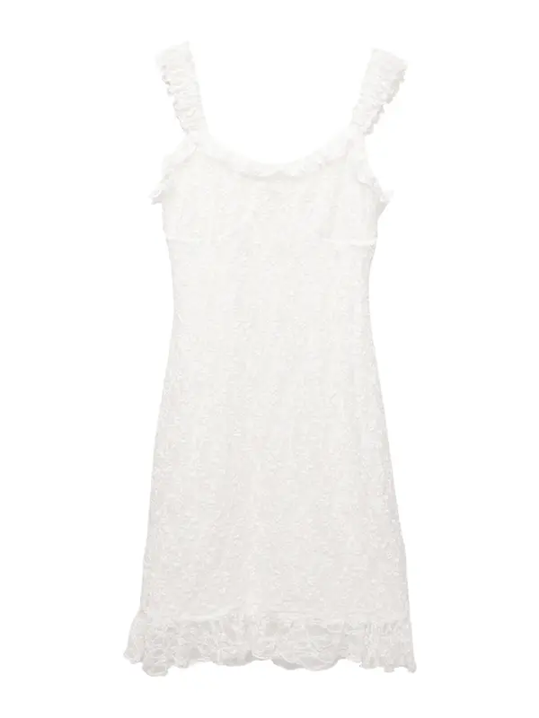 Pull&Bear Pull&Bear Poletna obleka  bela