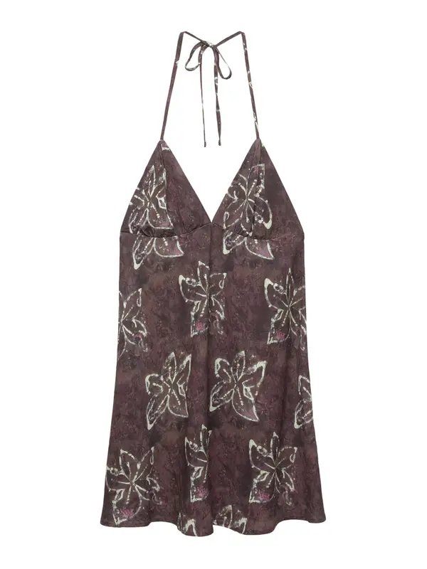 Pull&Bear Pull&Bear Poletna obleka  lila / jajčevec / off-bela