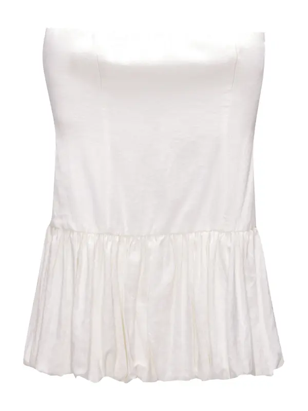 Pull&Bear Pull&Bear Poletna obleka  off-bela
