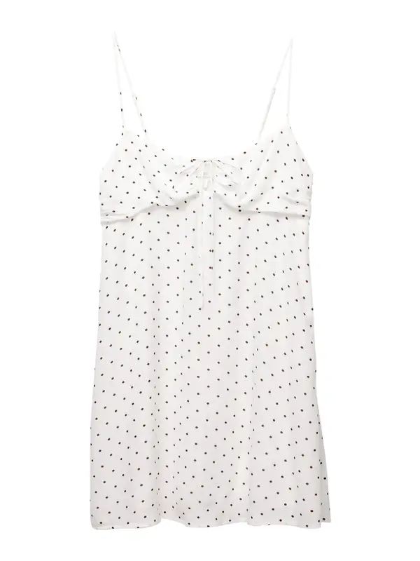 Pull&Bear Pull&Bear Poletna obleka 'PACIFIC'  temno rjava / bela