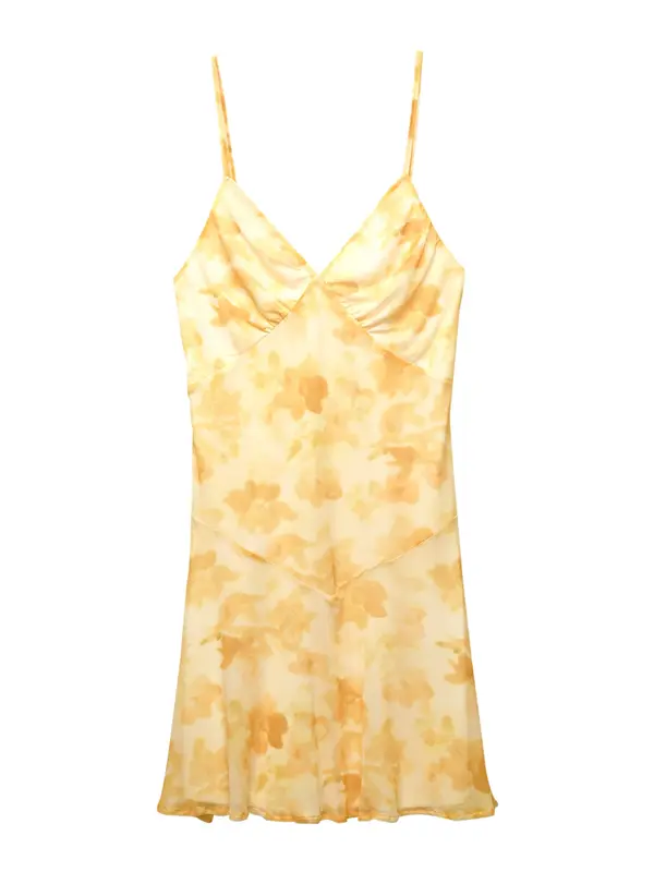 Pull&Bear Pull&Bear Poletna obleka  rumena / med