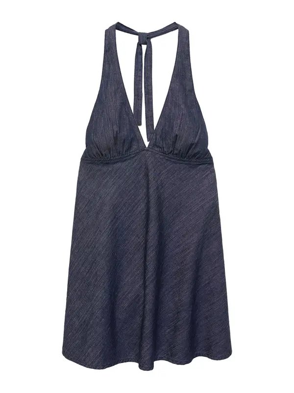 Pull&Bear Pull&Bear Poletna obleka  temno modra
