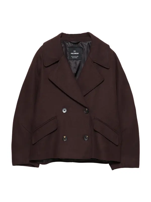 Pull&Bear Pull&Bear Prehoden plašč  burgund