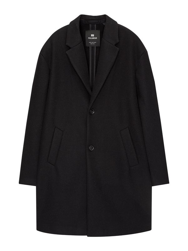 Pull&Bear Pull&Bear Prehoden plašč  črna