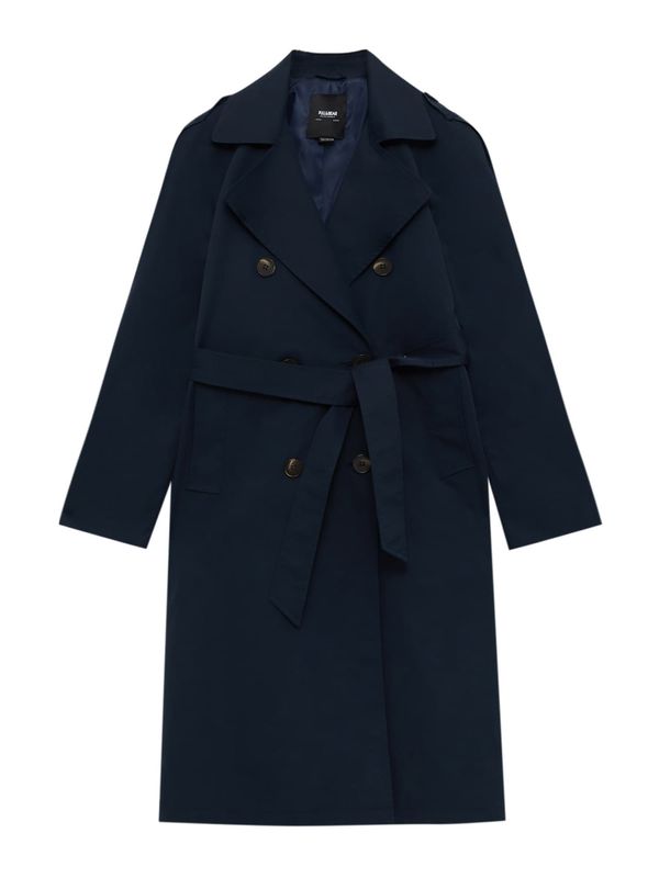 Pull&Bear Pull&Bear Prehoden plašč  mornarska