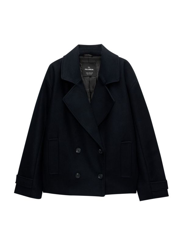 Pull&Bear Pull&Bear Prehoden plašč  mornarska