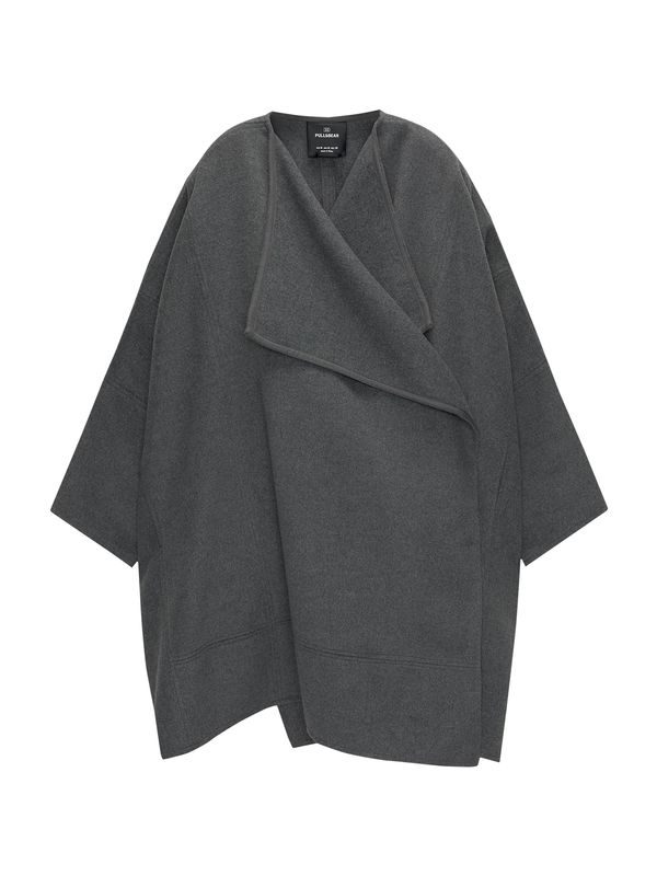 Pull&Bear Pull&Bear Prehoden plašč  pegasto siva