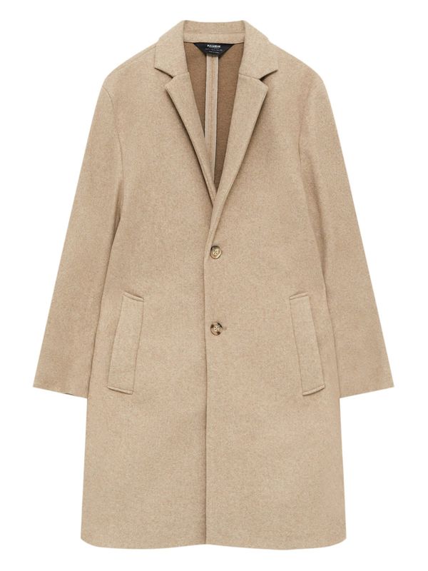 Pull&Bear Pull&Bear Prehoden plašč  temno bež