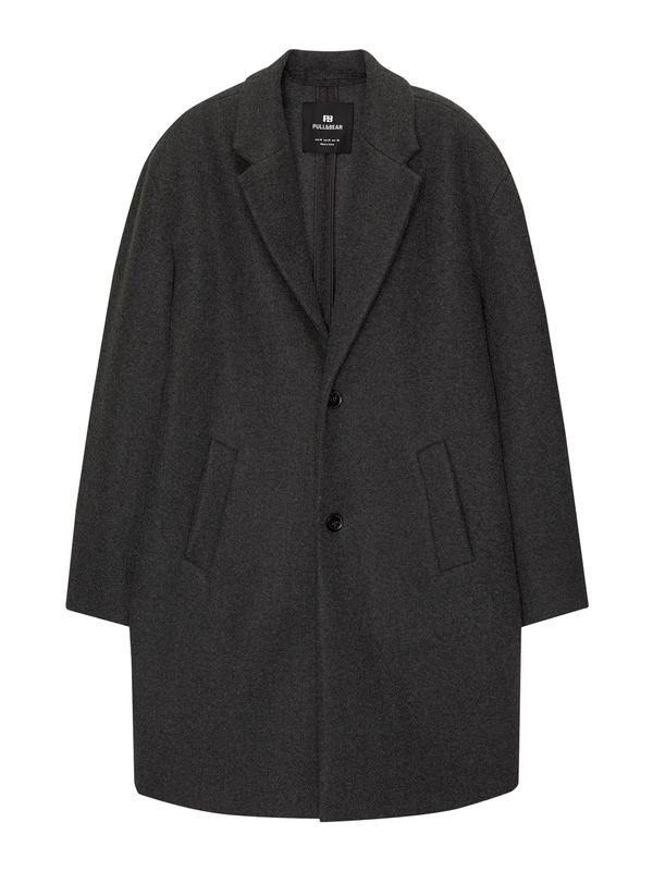 Pull&Bear Pull&Bear Prehoden plašč  temno siva