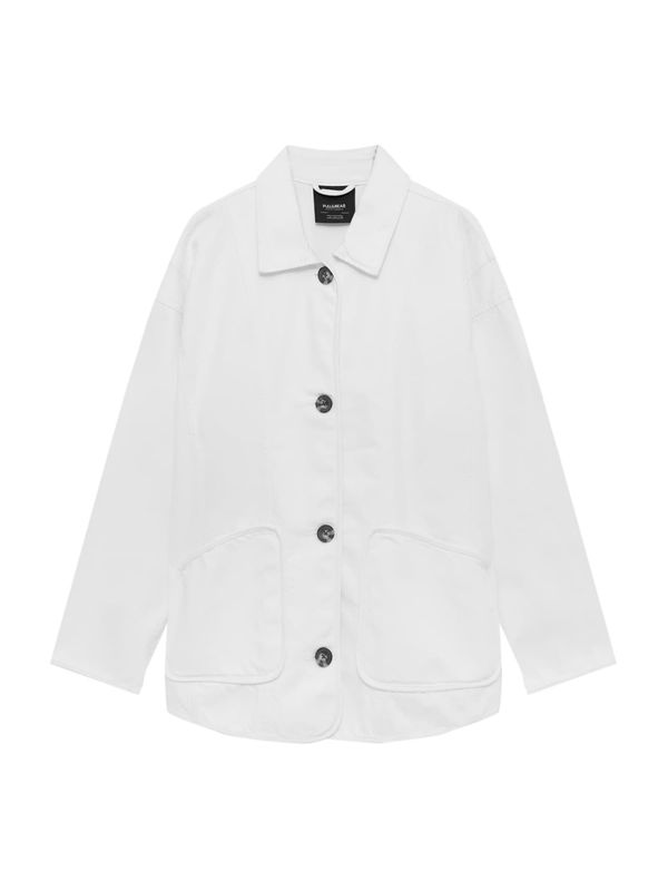 Pull&Bear Pull&Bear Prehodna jakna  bela