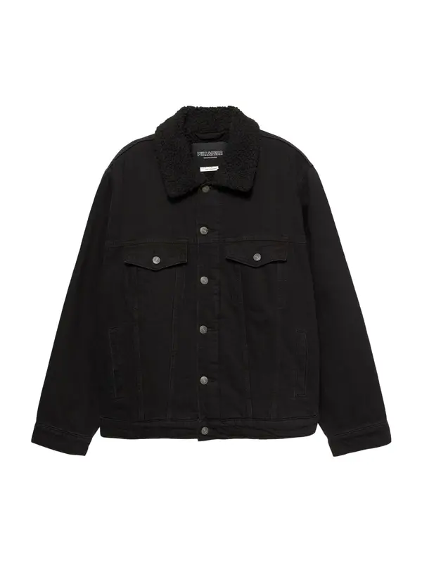 Pull&Bear Pull&Bear Prehodna jakna 'CAZADORA'  črna