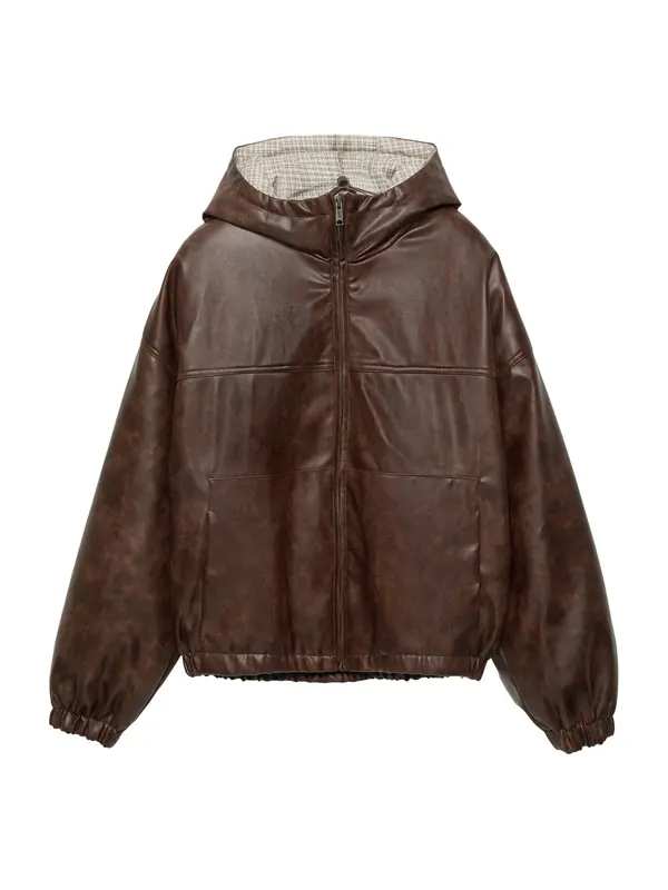 Pull&Bear Pull&Bear Prehodna jakna 'CAZADORA'  rjava