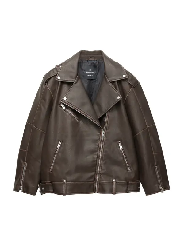 Pull&Bear Pull&Bear Prehodna jakna  čokolada