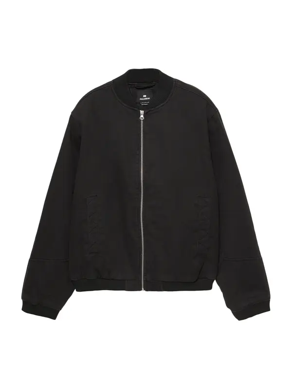 Pull&Bear Pull&Bear Prehodna jakna  črna