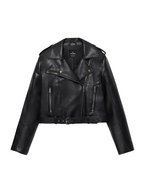 Pull&Bear Pull&Bear Prehodna jakna  črna