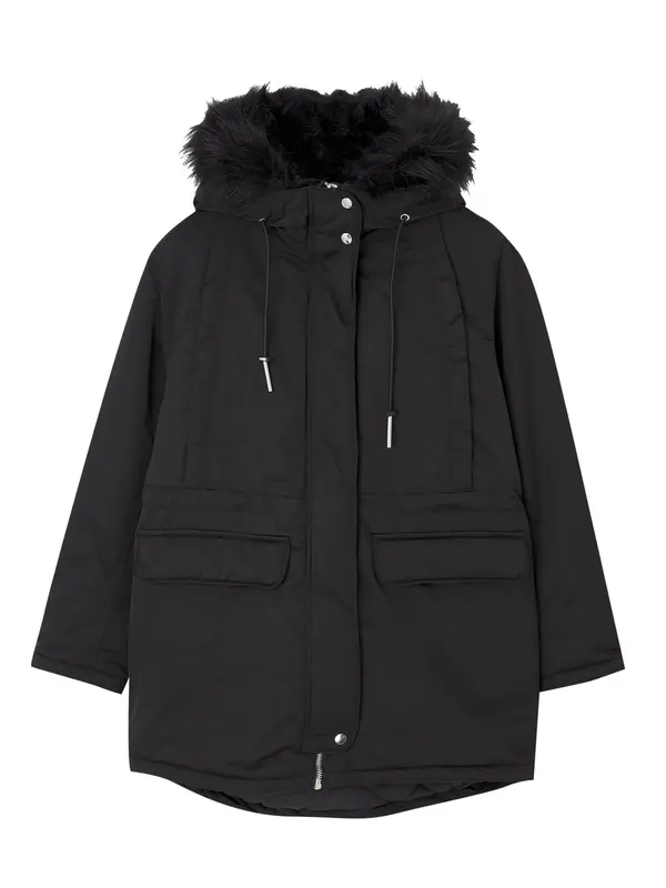 Pull&Bear Pull&Bear Prehodna jakna  črna