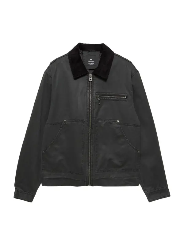 Pull&Bear Pull&Bear Prehodna jakna  črna