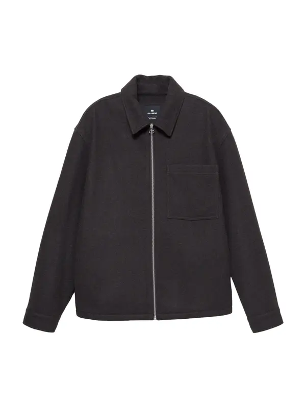 Pull&Bear Pull&Bear Prehodna jakna  črna