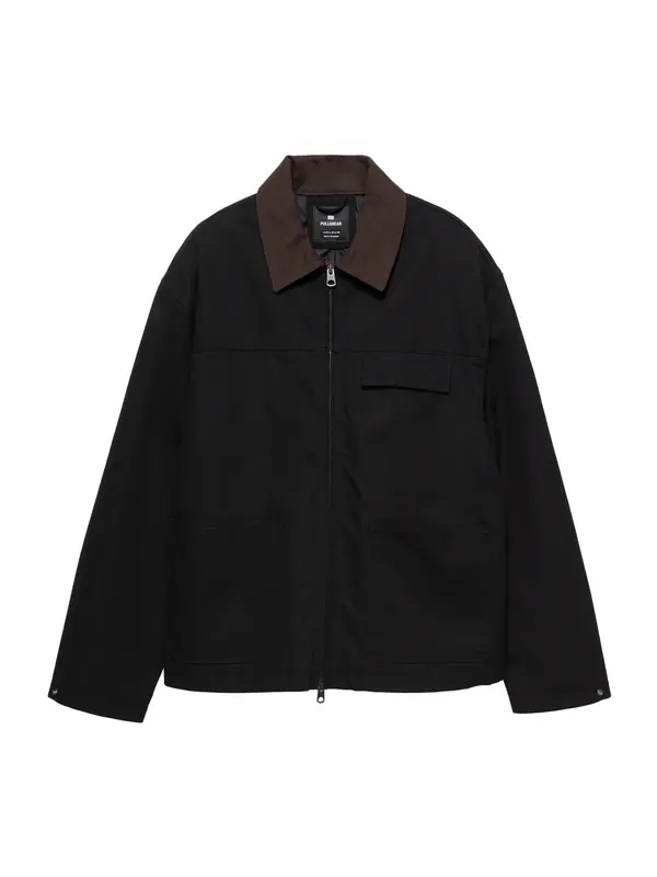Pull&Bear Pull&Bear Prehodna jakna  črna