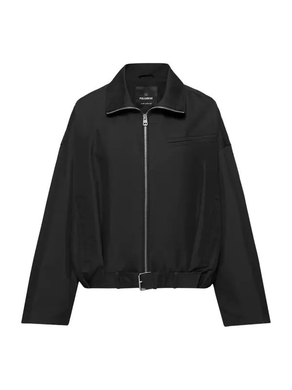 Pull&Bear Pull&Bear Prehodna jakna  črna