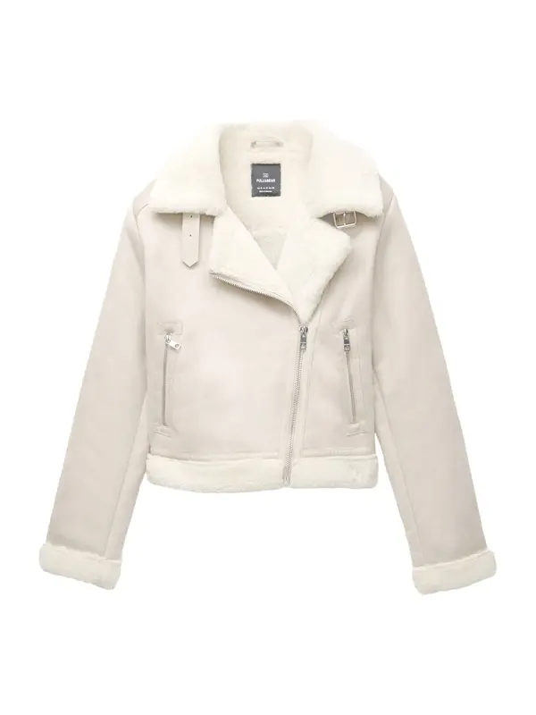 Pull&Bear Pull&Bear Prehodna jakna  ecru / svetlo bež