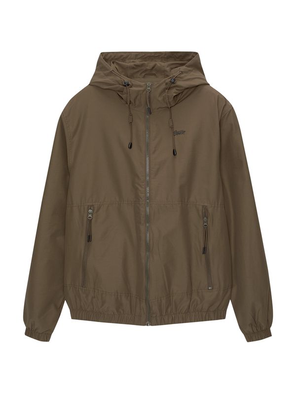 Pull&Bear Pull&Bear Prehodna jakna  kaki / črna