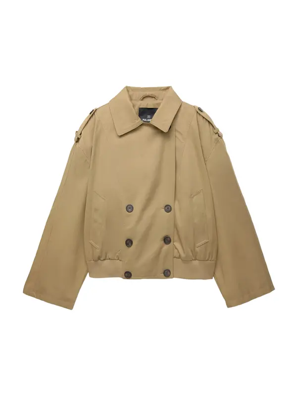 Pull&Bear Pull&Bear Prehodna jakna  kapučino