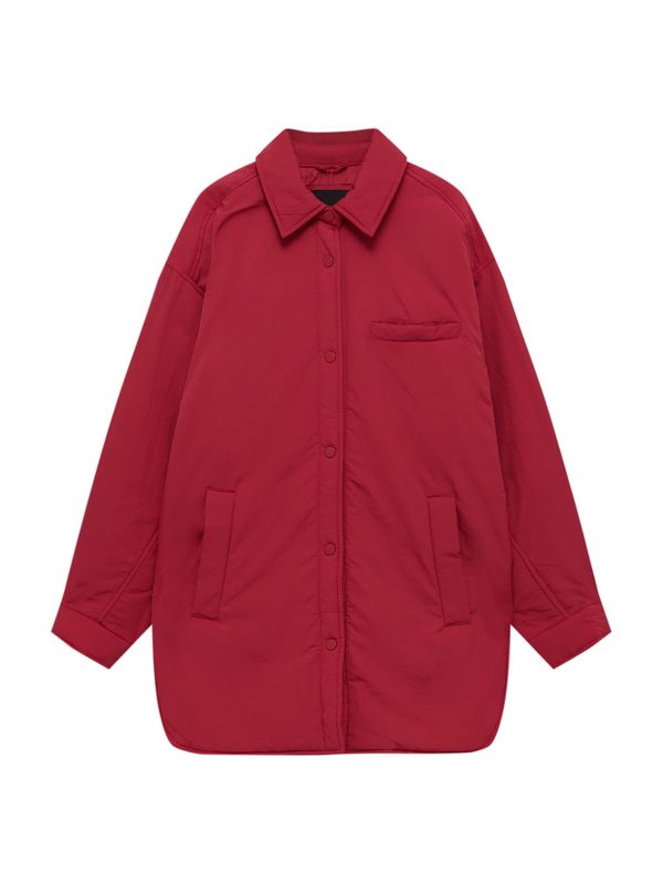 Pull&Bear Pull&Bear Prehodna jakna  karminsko rdeča