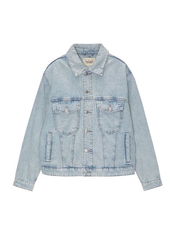 Pull&Bear Pull&Bear Prehodna jakna  moder denim