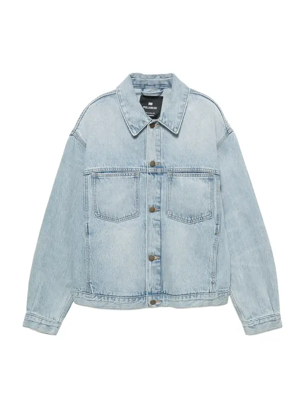 Pull&Bear Pull&Bear Prehodna jakna  moder denim