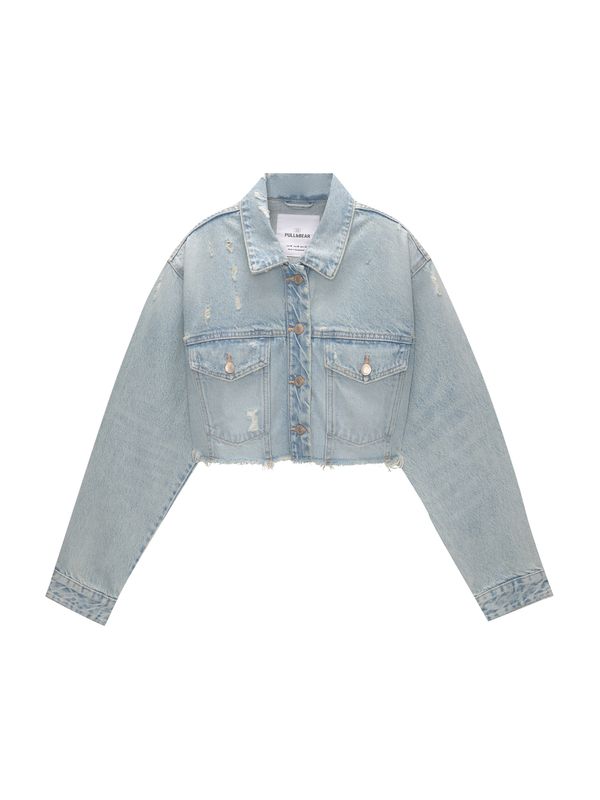 Pull&Bear Pull&Bear Prehodna jakna  moder denim