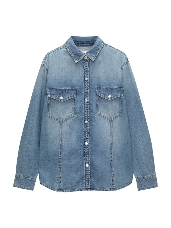 Pull&Bear Pull&Bear Prehodna jakna  moder denim