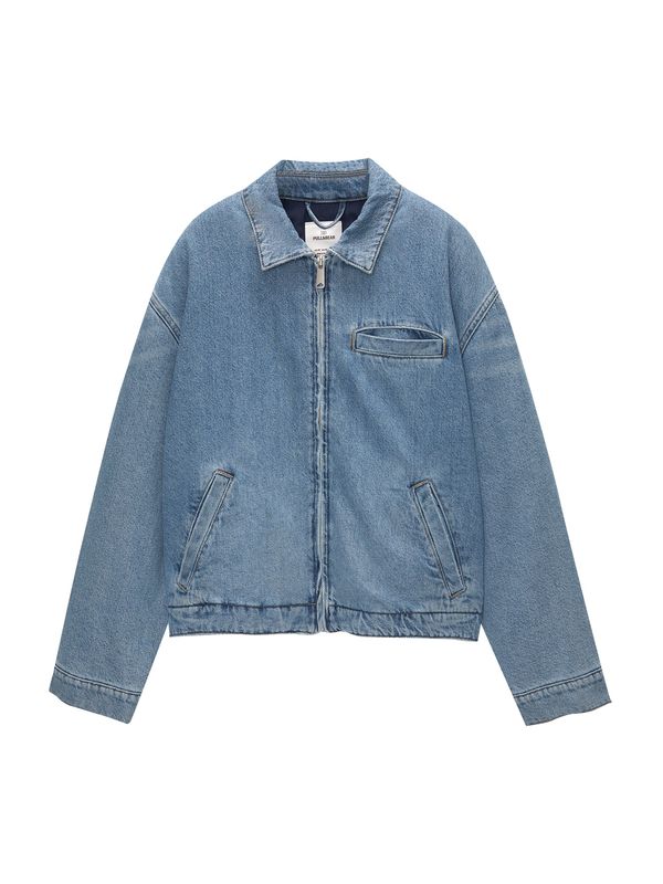Pull&Bear Pull&Bear Prehodna jakna  moder denim