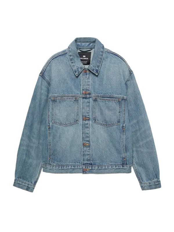 Pull&Bear Pull&Bear Prehodna jakna  moder denim