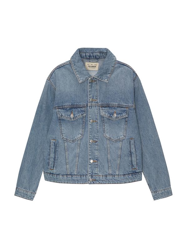 Pull&Bear Pull&Bear Prehodna jakna  moder denim