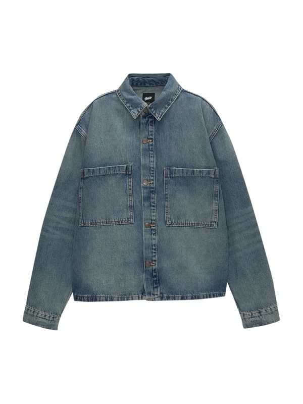 Pull&Bear Pull&Bear Prehodna jakna  moder denim