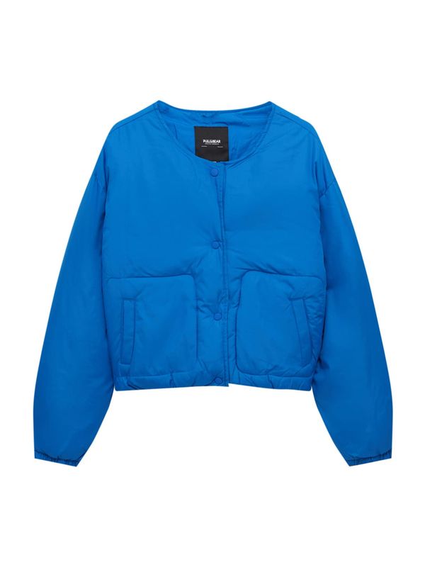 Pull&Bear Pull&Bear Prehodna jakna  nebeško modra