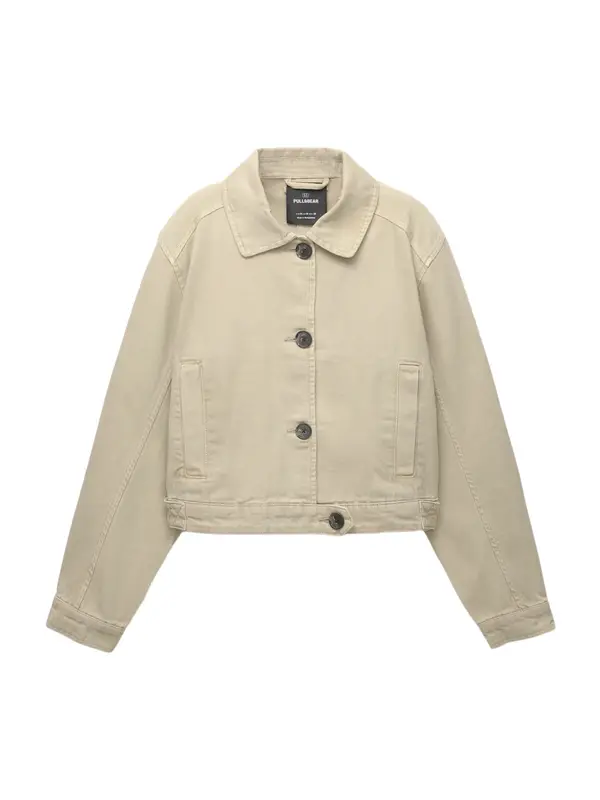 Pull&Bear Pull&Bear Prehodna jakna  pesek