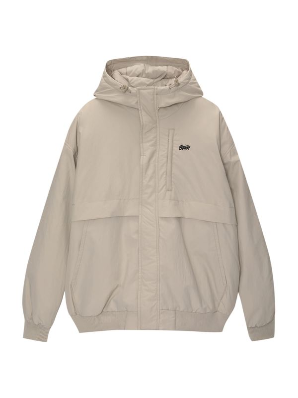 Pull&Bear Pull&Bear Prehodna jakna  siva / črna