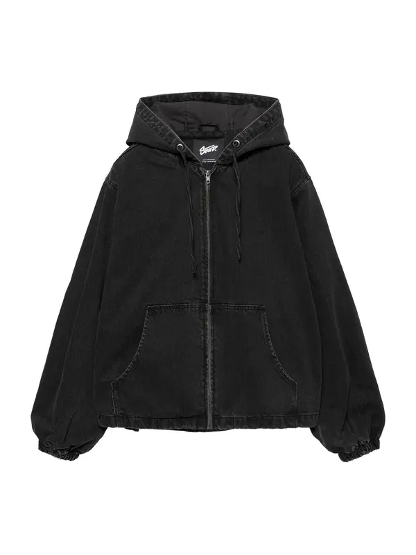 Pull&Bear Pull&Bear Prehodna jakna 'STWD'  črn denim