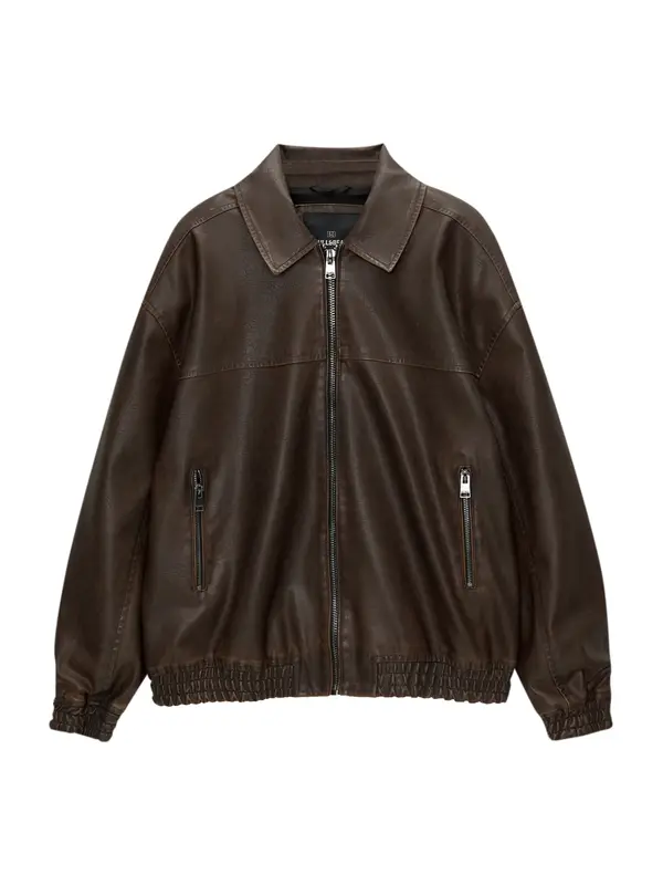 Pull&Bear Pull&Bear Prehodna jakna  temno rjava