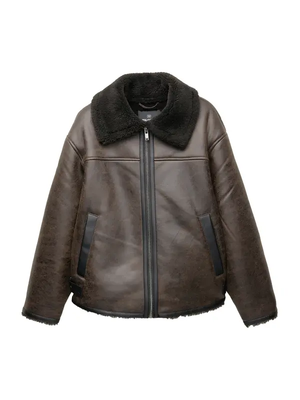 Pull&Bear Pull&Bear Prehodna jakna  temno rjava