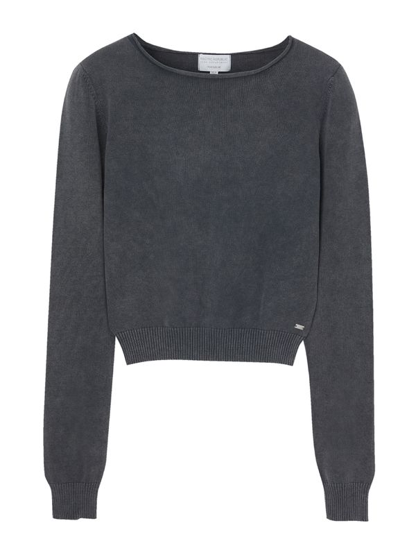 Pull&Bear Pull&Bear Pulover  antracit