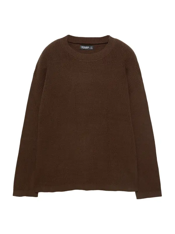 Pull&Bear Pull&Bear Pulover  čokolada