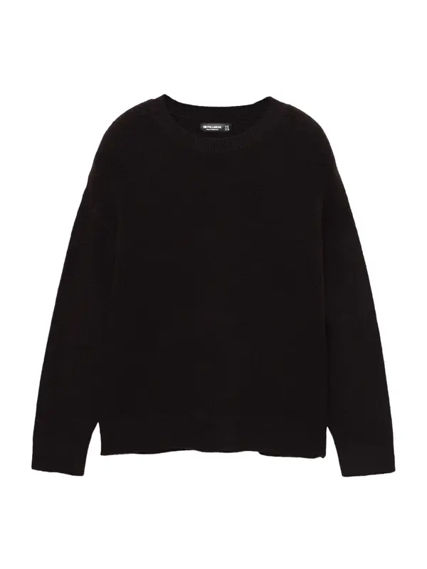 Pull&Bear Pull&Bear Pulover  črna