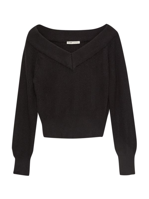 Pull&Bear Pull&Bear Pulover  črna